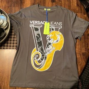 Versace Jeans Tiger VJ Logo T shirt